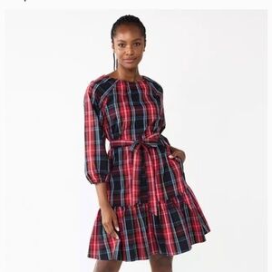 Draper James RSVP Holiday Plaid Bow Dress